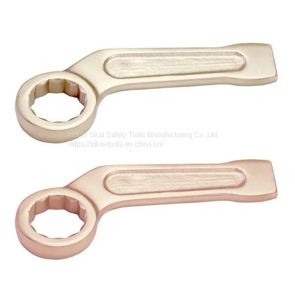 AlCu Anti Spark Hand Tools Aluminum Bronze Bent Handle Box End Striking Wrench
