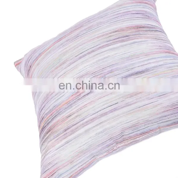 Polyester Canvas Printed Creative Melange Striped Space Dye Decorative Pillow photo-4