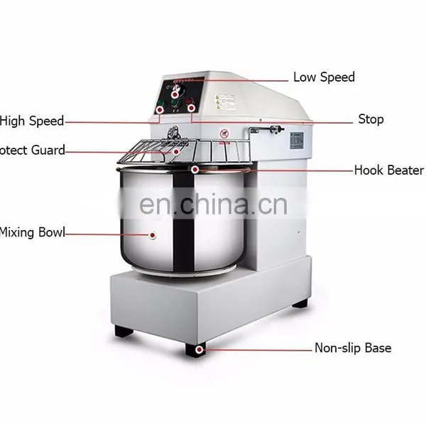 Commercial Bakery Machine Flour Bread 10L 20L 30L 40L 50L 60L Snack Dough Mixer photo-7