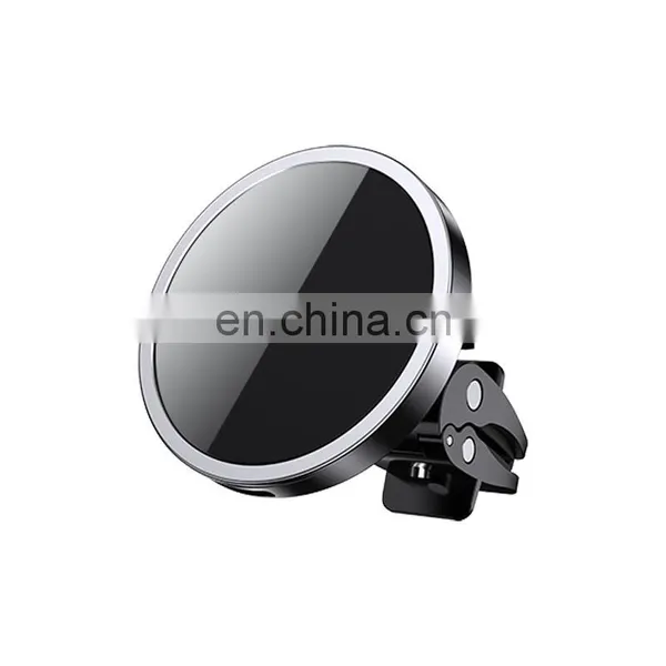 OEM Cargadores 15W Fast Charging Air Vent Car Phone Holder Mount Magnet Magnetic Wireless Charger for IPhone 12 photo-3