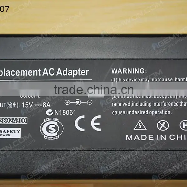 High Copy Laptop AC Power Adapter for TOSHIBA 15V 8A 120W Special 4-hole Tip photo-6