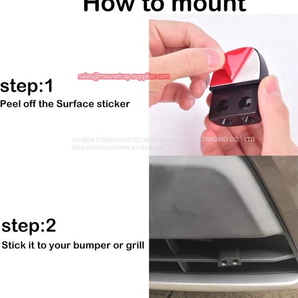 Humane Plastic Animal Warning Device Deer Flute Whistle for Car Trunk Motorcycle Vehicle photo-4