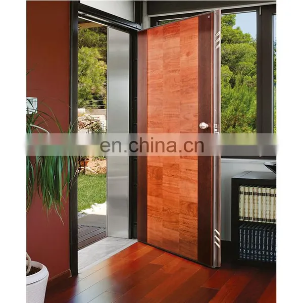 Italian Steel Security Door Steel Wooden Armored Door photo-3