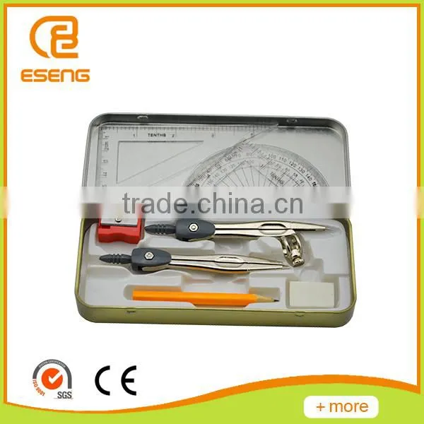 School Geometry Compass Pencil Sharpener Eraser Box photo-2