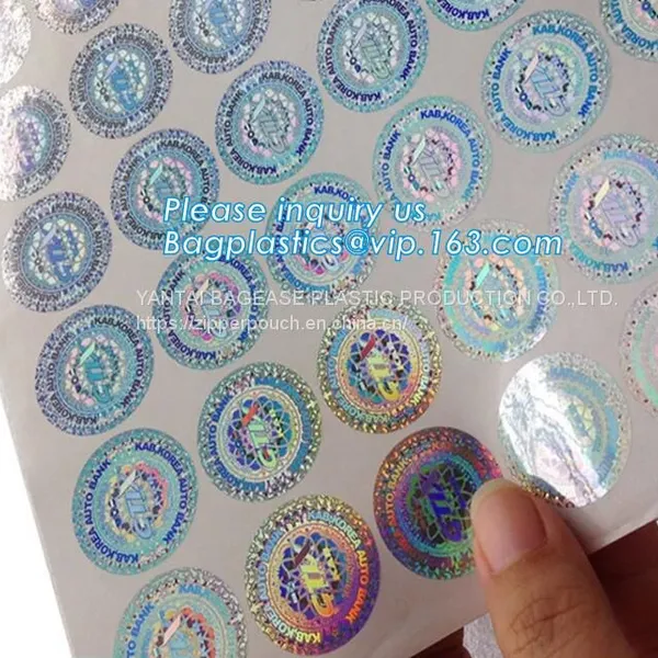 Die Cut Foil Stamping, Waterproof Vinyl PVC Custom Logo Sticker Label, Matte Finish, PP Label, PET Sticker photo-3