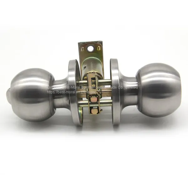 Grade 3 Residential Entrance Privacy Bathroom Bedroom Interior Safe Tubular Lever Lockset Cylindrical Handle Knob Door Lock photo-4