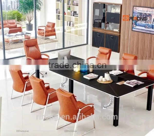 H902 Modern Leather Stainless Steel Design Conference Chair photo-3