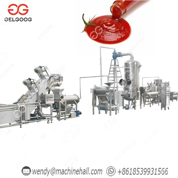 Tomato Sauce Maker Machine Tomato Ketchup Machine Tomato Paste Processing Line Tomato Making Machine