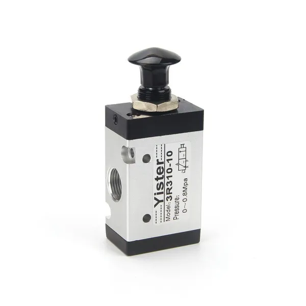 3/2 Way 1/4 3L210-08 Aluminum Pneumatic Hand Pull Valve 3R210-08 Manuel Control Valve photo-4