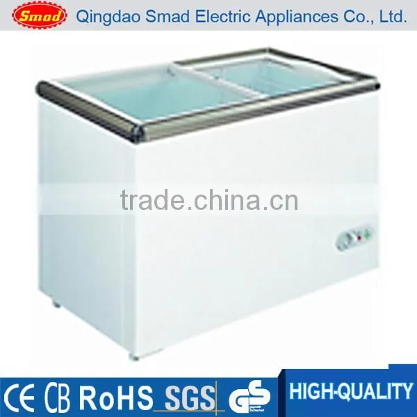 Supermarket 600L Glass Door Chest Freezer With Lock photo-3