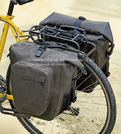 27L Multi-functional Waterproof Bike Pannier Bag Bike Rear Rack Tail 600D Fit Fabric Bike Side Bag photo-2