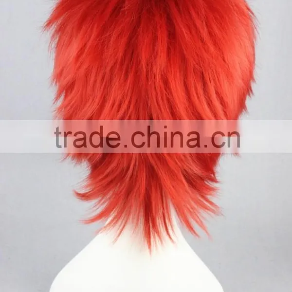 High Quality 35cm Short Straight UTA NO PRINCE SAMA Red Wig Synthetic Anime Wig Cosplay Hair Wigs Party Wig photo-5