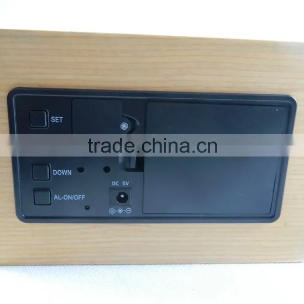 High Quality LED Digital Voice Control Desk LED Alarm Clock photo-3