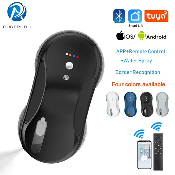 PUREROBO W-R3S Bluetooth TUYA APP Intelligent Window Cleaning Robot Automatic One-touch Control Handsfree Robot Cleaner photo-3