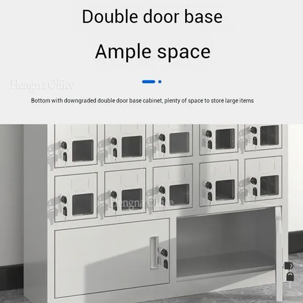 Customizable 24 - Door Mobile Device Charging Cabinet | with Glass Door and Timer Switch | for School