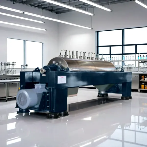 Decanter Centrifuge Machine With Engine Pump for Sludge Dewatering Separation Equipment Centrifugal Decanter photo-4