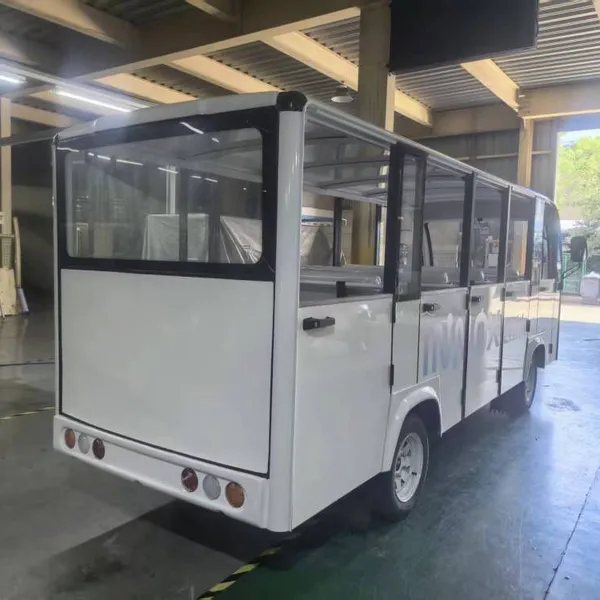 14-seater Electric Sightseeing Vehicle for Foreign Trade / Semi-door Electric Sightseeing Vehicle for Scenic Spots photo-4
