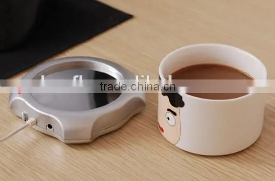 Usb Coffee Cup Warmer With Clock , Portable Powered Cup Usb Heater photo-2