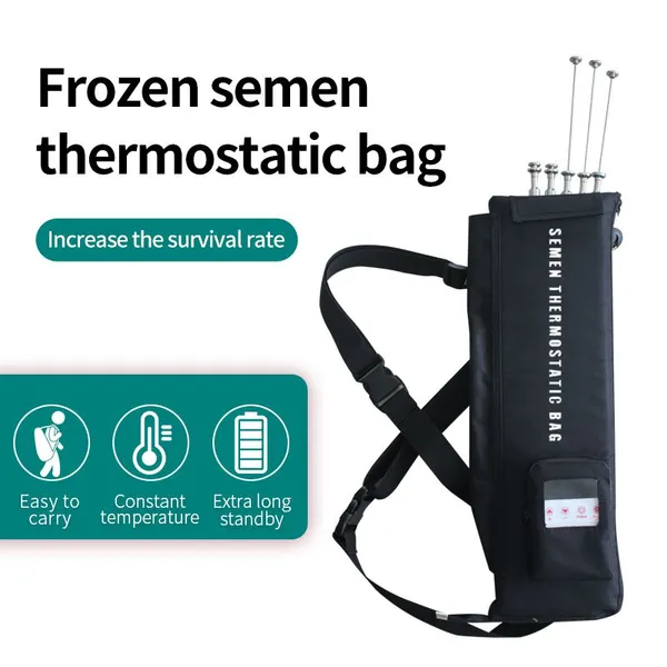 Portable Frozen Semen Thawing Bag for Cattle Artificial Insemination with Adjustable Temperature Control