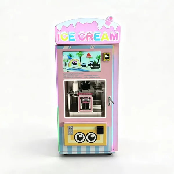 Automatic Ice Cream Vending Machine With Cashless Payment and Smart Freezer Control