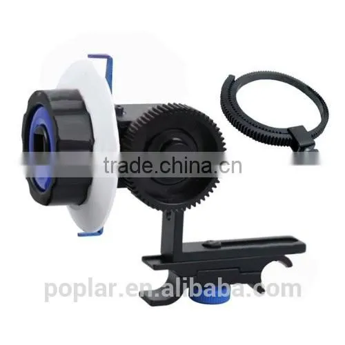 Poplar High Quality Dslr Rig Kit Support Mount Rig+Hand Grip+Follow Focus+Matte Box+C Shape Support +Top Handle For DV photo-4