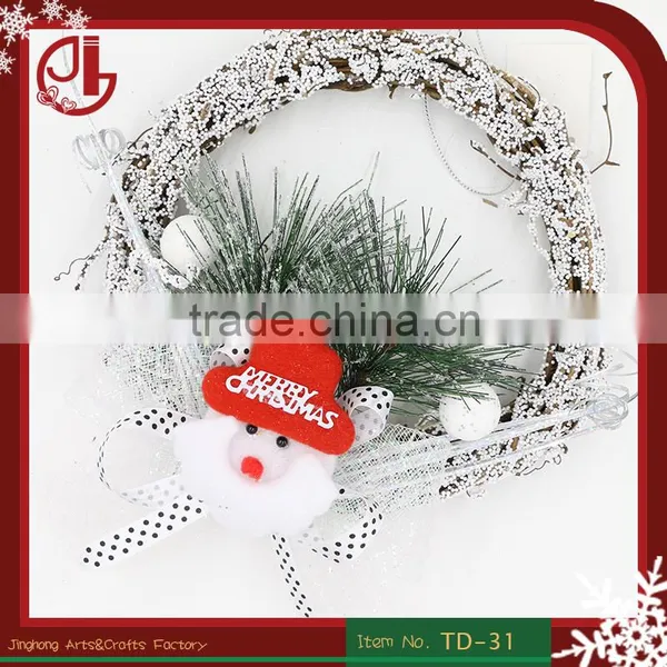 White Santa Claus Christmas Garland For Home Decoracion Navidad Gift Wholesale XMAS Ornaments
