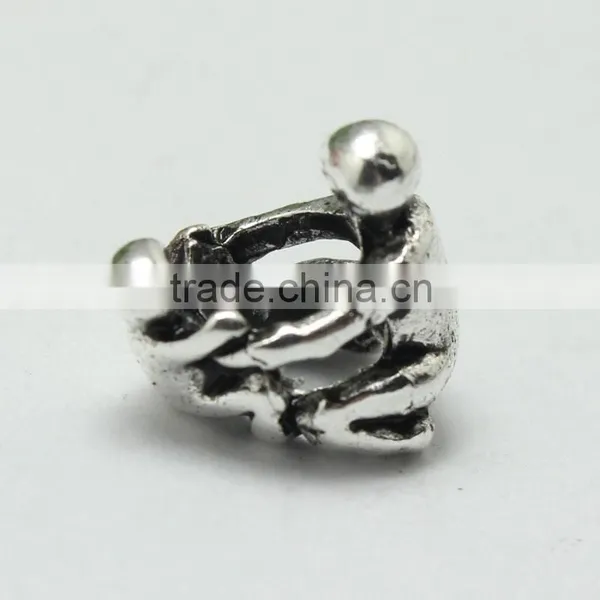 Lead Free Nickle Free Zinc Alloy Pdora Wrestling Theme Jewelry Hole Beads for Bracelets and Necklaces photo-3