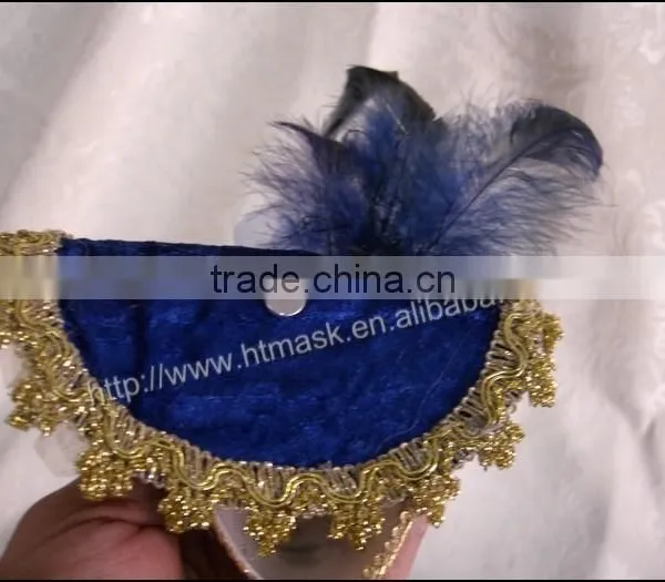 Vintage Handprint Decron Bell Decoration Handmade Hat Mask photo-5