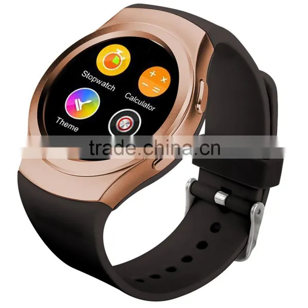 NO.1 G3 Bluetooth Smart Watch Phone Full Round Circle Wrist Smartwatch MTK2502 SIM TF Card Fitness Tracker for IOS Android Phone photo-3