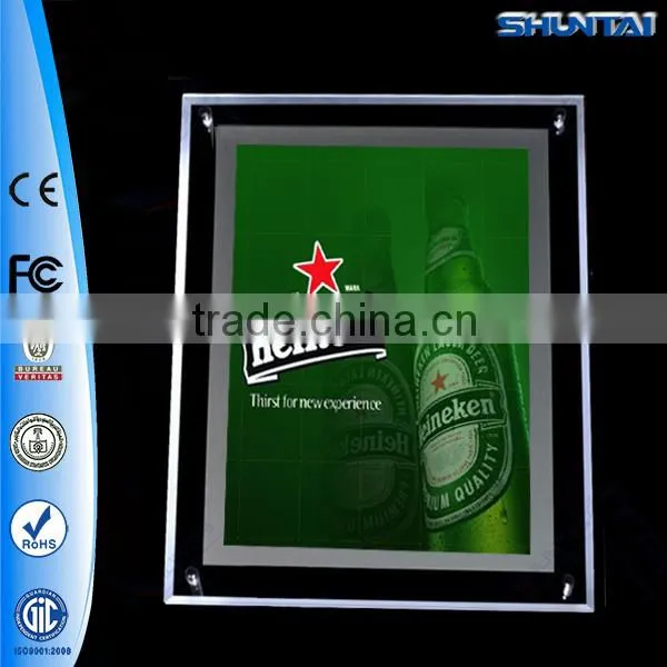Edge-lit Acrylic Crystal Led Photo Frame Advertising photo-2