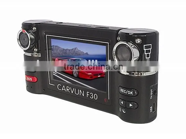 120 Degrees Car DVR Car Black Box F30 With Dual Lens 2.7" TFT LCD Screen Car Black Box photo-2