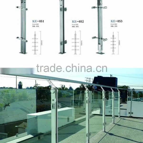 Stainless Steel Post Glass Post With Adjustable Top for Handrail photo-5