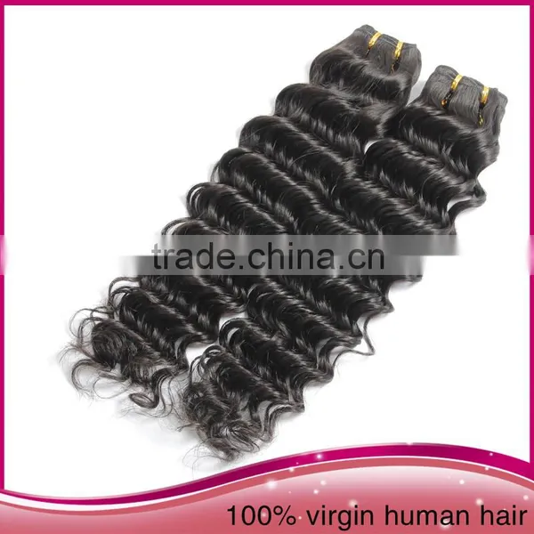 New Arrival 100 Peru Human Hair Weaving, African Women Deep Wave Hair Extension, Raw Human Hair Sew In Weav photo-2