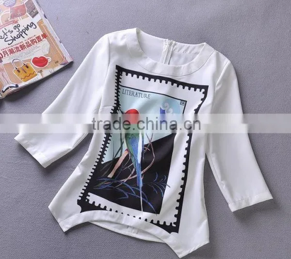 2014 Fashion Stamp Sharped Embroidered Irregular TOP & Skirt (STOCK) photo-4