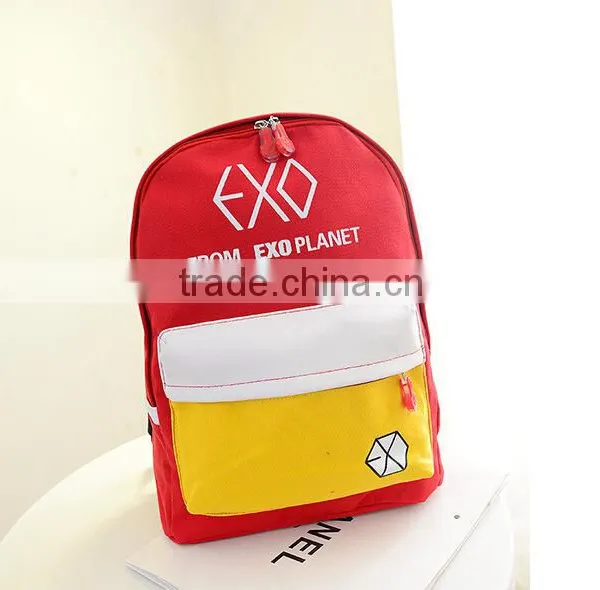 2015 New Design Ladies Colors Canvas Backpack for Stock photo-3