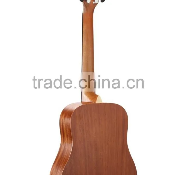 Chinese Wholesale 34" Mahogany Body Acoustic Travel Guitar Western Guitar photo-2
