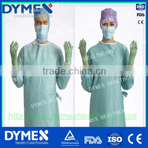 EN 13795 Sterile Disposable Gown Patient Disposable Reinforced Surgical Gown
