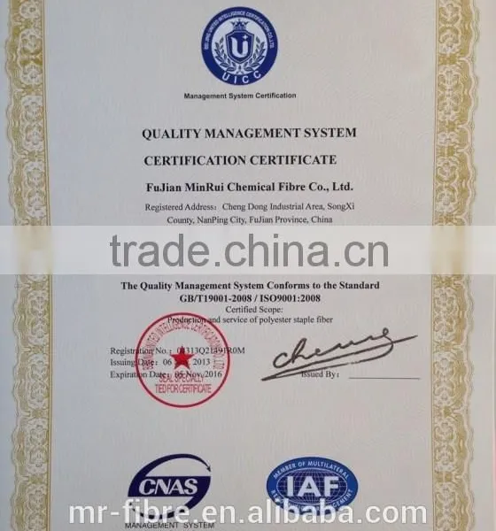 Polyester Staple Fiber 15DX64MM HCS,100% Polyester, Staple, Siliconized. photo-5