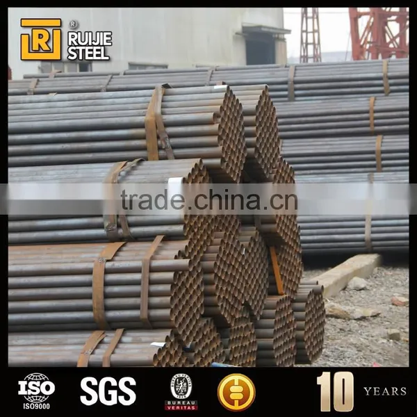 A106 Q235b Tianjin Factory Erw Black Steel Pipe/tubes, Astm A53 Schedule 40 Tianjin Factory Erw Black Steel Pipe/tubes