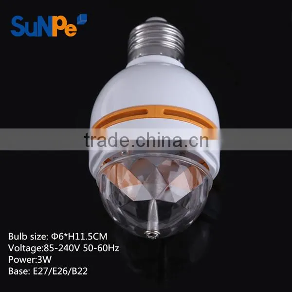 E22, E26, E27 Wedding Holiday Decoration LED Party Disco Bulb Light photo-2