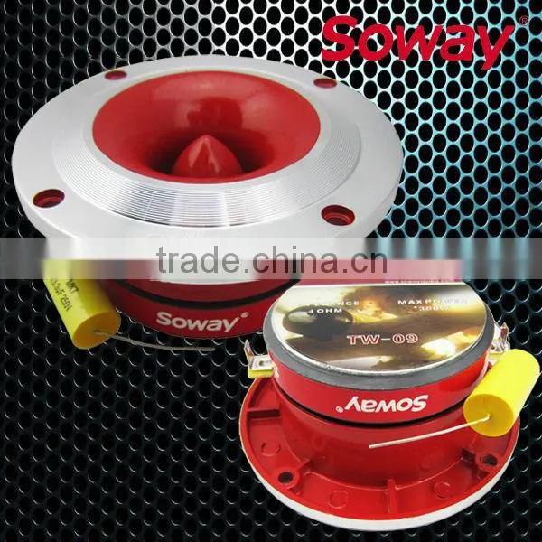 TW-09 Red Panel Aluminum Car Audio Tweeter, Aluminium Die-cast Bullet Horn Tweeter photo-2