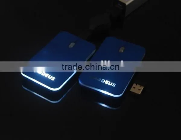 Rechargeable 2.4G Flat Slim Gift Wireless Mouse With Lithium Battery photo-4