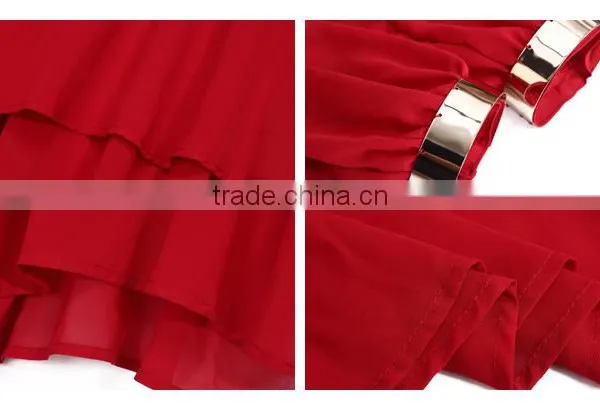 New Designed Crewneck Long Sleeve New Fashion Chiffon Blouse 2016 photo-6