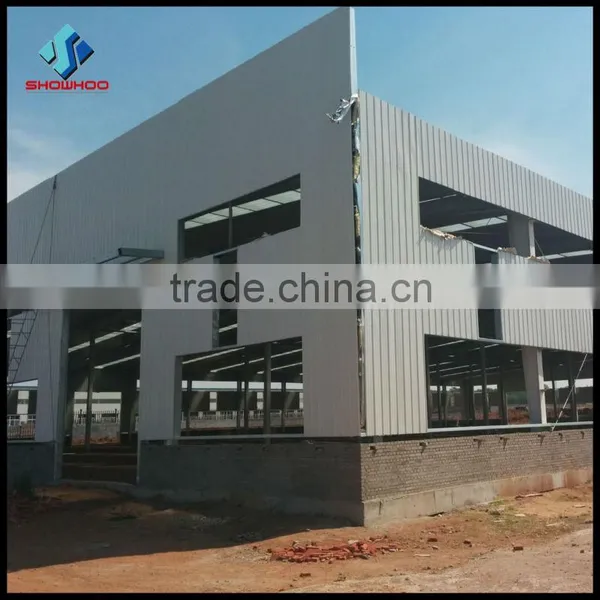 Constuction Design Two Story Steel Structure Prefabricated Steel Warehouse photo-4