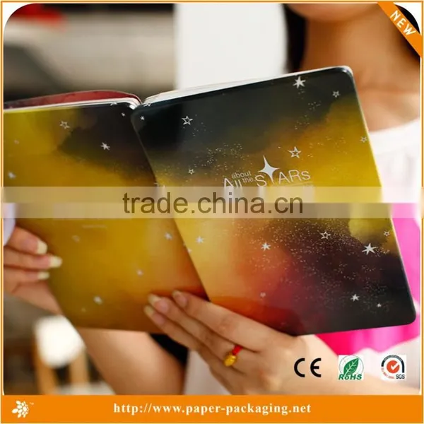China Starry Sky Printed on Diary Hardcover Plain Notebook photo-2
