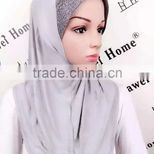 H277 Latest One Piece Jersey Hijab,muslim Scarf photo-2