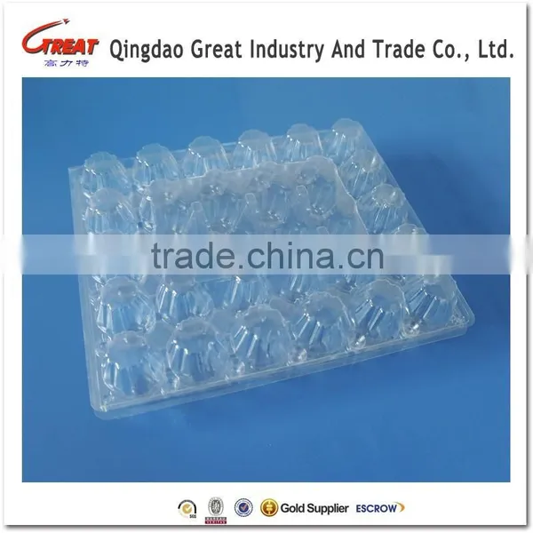 Clamshell Packaging Plastic Eggs Container Plastic Quail Egg Container 10/12 Acounts Holes photo-5