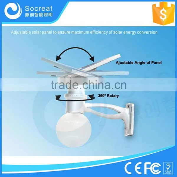 4W 8W 12W All in One Solar Moon Light, Integrated LED Solar Villa Light, Outdoor Garden Light, Wall Mounted photo-4