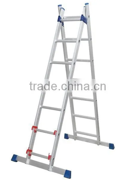 Aluminum Combination Step Extension Ladder With 2x10 photo-3