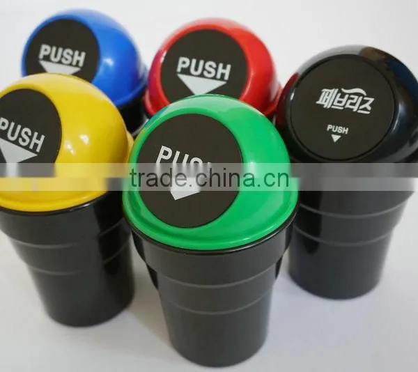Plastic ABS Mini Small Colorful Car Trash Bin Wholesale Hot Sale photo-5